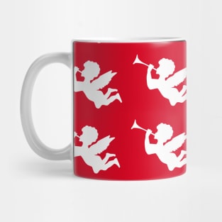 Cherub cherubim angels red regular pattern Mug